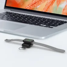 Portable Keychain Watch Wireless Charger Key Ring Charging Dock Stand For Apple Watch 1 2 3 4