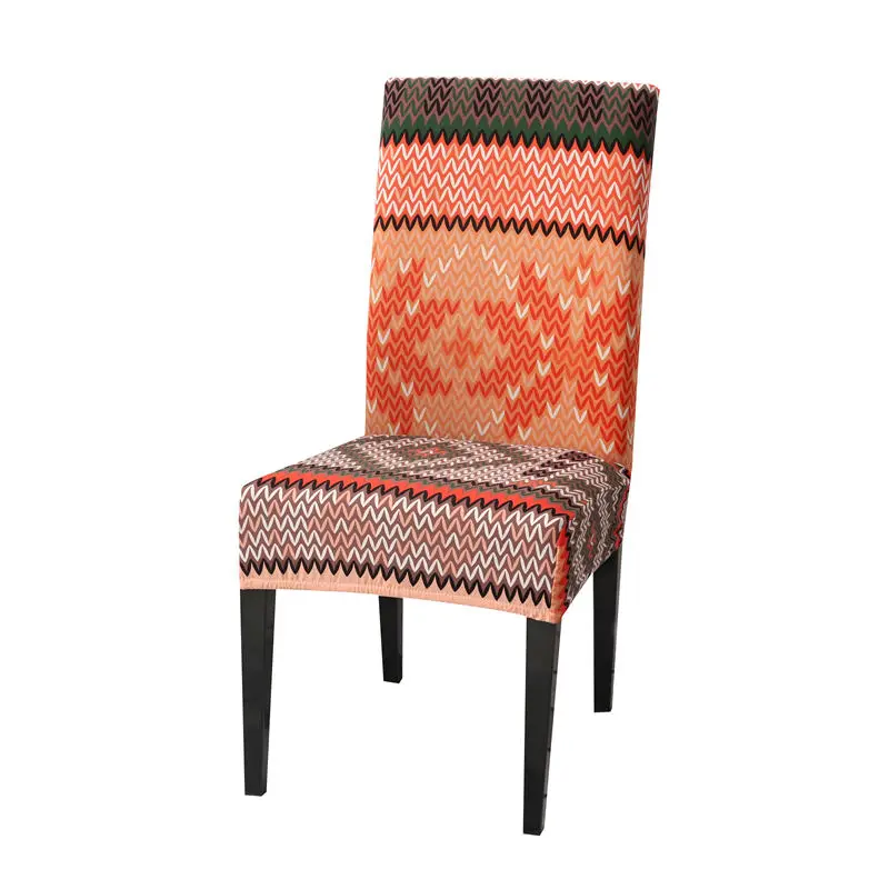 Чехлы на стулья с цветочным принтом из спандекса для свадьбы, столовой, офиса, банкета, эластичные чехлы на стулья - Цвет: colour3