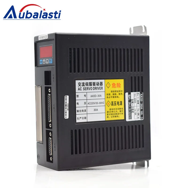 US $312.08 Aubalasti 26KW AC Servo Motor Driver 10NM 2500RPM 130STM10025 AC Motor Matched Servo Motor Driver AASD30A Complete Motor Kits