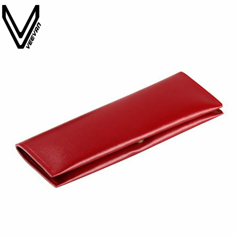 

New Fashion VEEVANV Vintage Purse Luxury Leather Pen Pencil Bag Pouch Purse Bag for Girls School & Office School Pencil Case