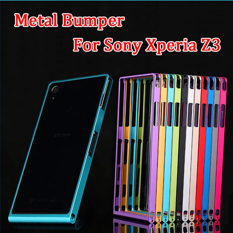 Для sony Z 3 двойной бампер чехол металлический алюминиевый каркас для Xperia Z3 D6603 D6613