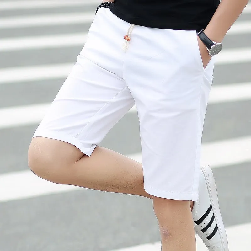 90% OFF Simple Summer Cargo Shorts Men Cotton Joggers Casual Short Home Pockets Sport Solid Plus Size Khaki Black Blue Street Wear 5XL