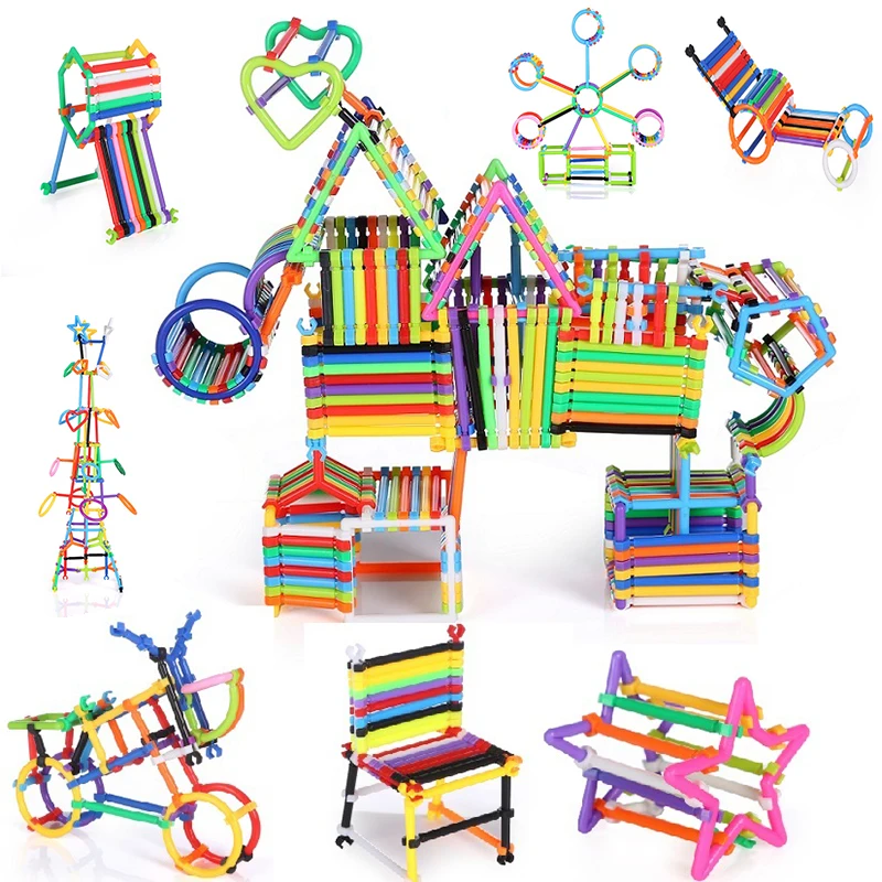 50 100pcs Children DIY Creative Intelligence Smart Stick Building