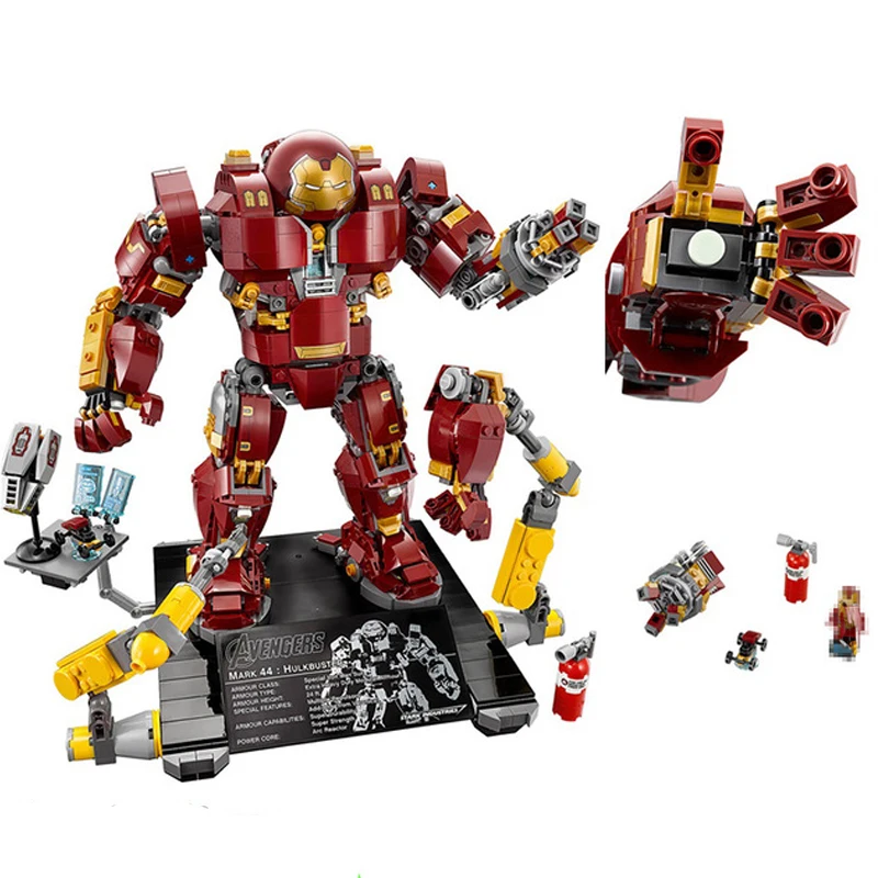 

1527Pcs Super Hero Compatible with Legoings 76105 Iron Man Anti Hulk Mech Toy Building Bricks Blocks Toys For Children