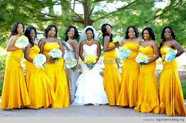 bright yellow flower girl dresses