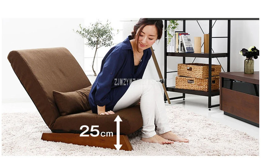Напольный складной Односпальный диван кровать современная ткань японский гостиная стул мебель безоружный чтение Lounge кресло