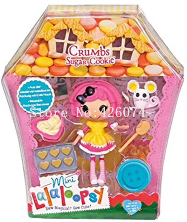 Модные Мини Lalaloopsy фигурки Куклы для девочек детские игрушки украшения детские рождественские подарки - Цвет: Фиолетовый