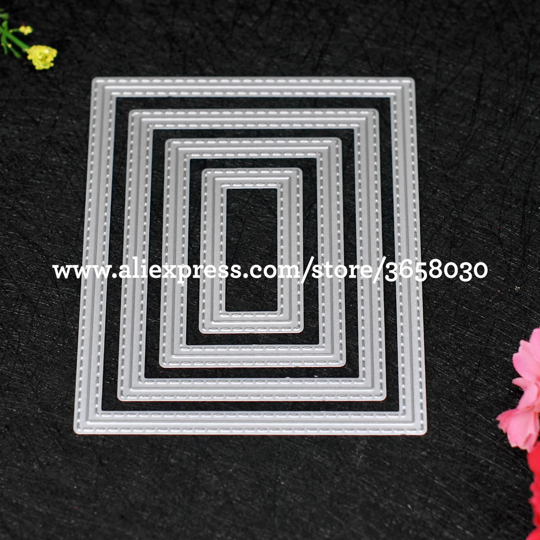 

Outside In Stitched Rectangle Stackables Metal Die cutting Dies For DIY Scrapbooking Photo Album Decorative Embossing 8072649