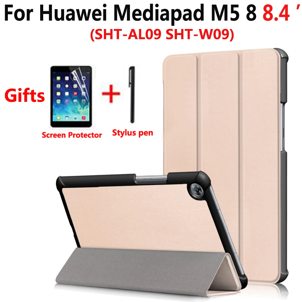 Чехол из искусственной кожи для Huawei Mediapad M5 8 4 дюймов SHT W09 планшет Тонкий Стенд