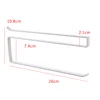 Big sale! Kitchen Tissue Roll Towel Rack Cabinet Door cup Paper Hanging Shelf organizer Storage Holder Paper towel Stand white ► Photo 3/6