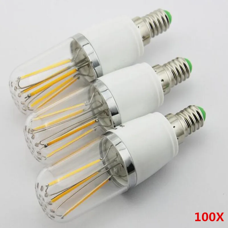 100X AC DC 12V Эдисон COB лампа накаливания глобус E27 E26 E14 LED 85-265V 3W 4W 6W Светодиодная с