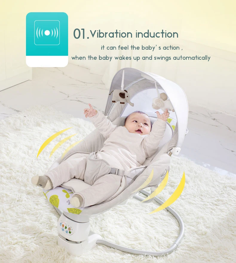 ベビーロッキングチェア ベビーベッド 食事を活性化する低音 新生児用ベッド Cradle Aliexpress