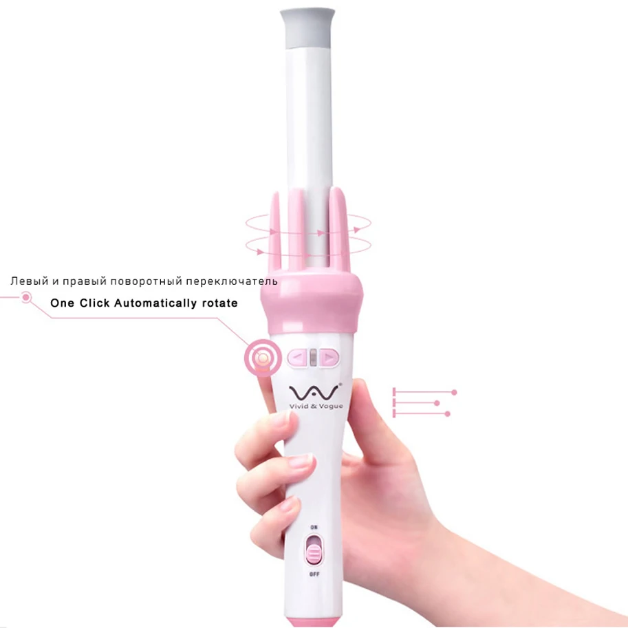 Gerencie o Ferro de Ondulação Modelador de Cabelo Curvam o Ferro Mágico do Cabelo Varinha de Ondulação do Cabelo Cerâmico Automático Melhores Ferramentas Quentes Ferro 2way Que