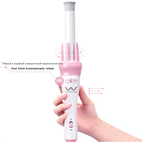 Gerencie o Ferro de Ondulação Modelador de Cabelo Curvam o Ferro Mágico do Cabelo Varinha de Ondulação do Cabelo Cerâmico Automático Melhores Ferramentas Quentes Ferro 2way Que