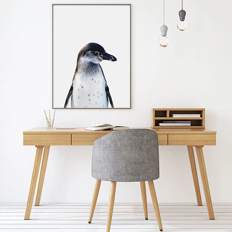 Пингвин зебраволл арт попугай холст живопись современные детские постеры с животными и печать картины для гостиной детские домашние декорации