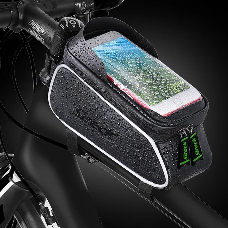 

Sireck Waterproof Bicycle Bag Touchscreen MTB Bike Cycling Frame Handlebar Bag 6.5" Phone Case For iPhone Sumsang Huawei