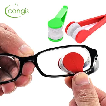 

Congis 5PC/set New Microfiber Mini Sun Glasses Eyeglass Microfiber Brush Cleaner Cleaning Spectacles Tool Clean Brush