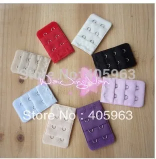 bra extenders lingerie extension lengthened buckle hook  three rows and Two buckle bra accessories