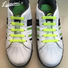 12ピース/セットlacetシリコーンファッションユニセックス靴ひもシリコーン弾性子供shoelas防水ノンネクタイ靴レース持ち運びに便利な