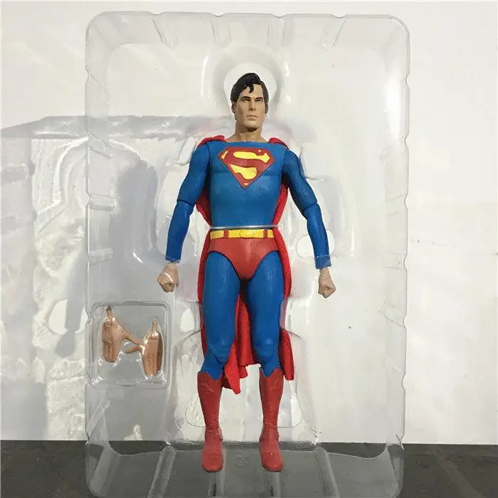 Neca Dc Comics Супермен Кристофер Ривз супергерой 7&#034; фигурка из ПВХ Ib - Цвет: No Inclu box