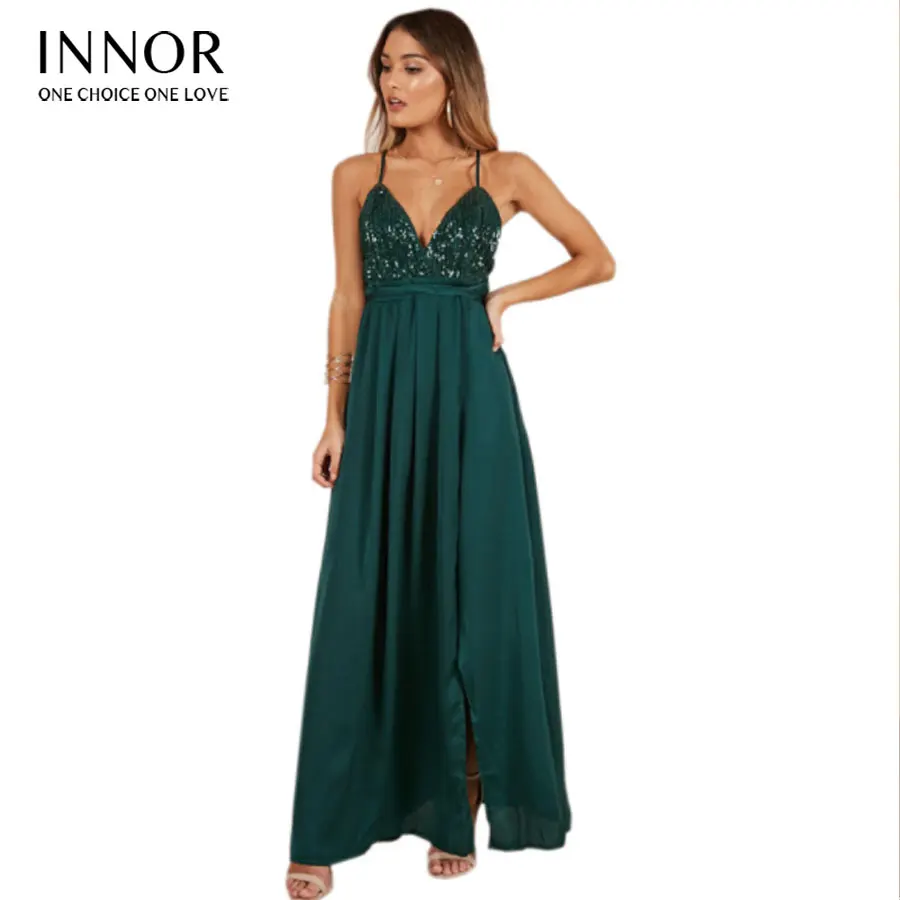 

dress High-Split Maxi Sexy Women Solid Evening Party Dresses Clubwear Long Sleeveless dress women