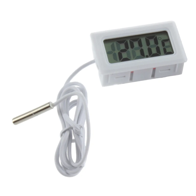 

Mini Digital Thermometer LCD Display with Probe Fish Tank Refrigerator Temperature Meter --M25