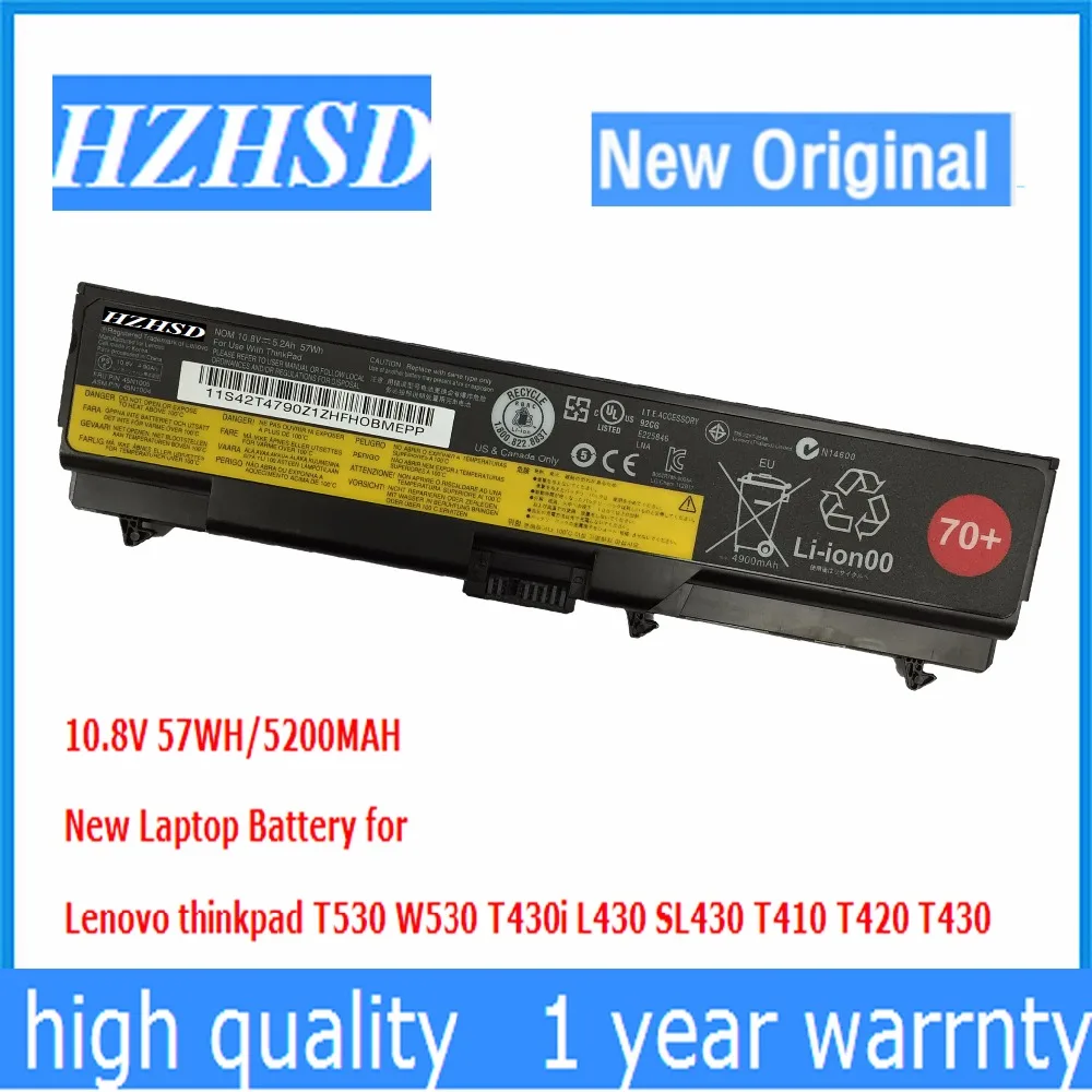 10.8v 57wh New Original T430 Laptop Battery for Lenovo thinkpad T530 W530 T430i L430 530 SL430 T410