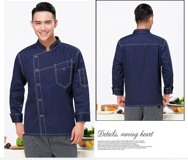 

Chef Whites Uniforms Unique Hotel Restaurant Kitchen Cook Jackets For Men and Women Wholesales Le Chef Clothing Free Shipping
