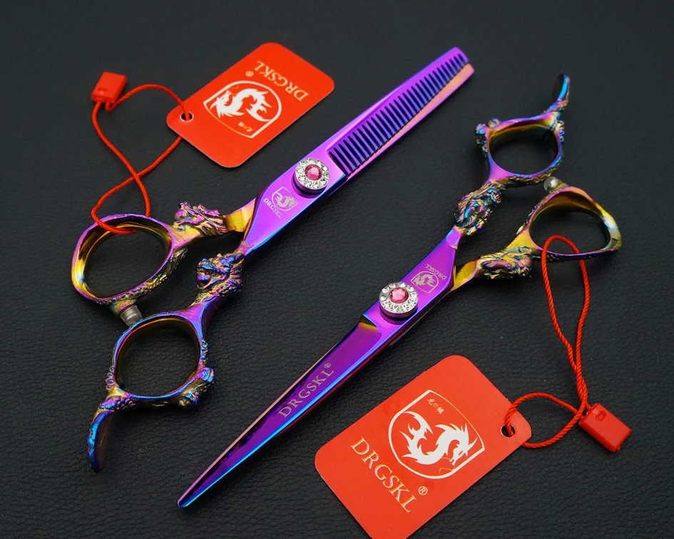 Топ класс DRGSKL золотой дракон ножницы для стрижки волос Высокое качество 6 дюймов professional Парикмахерская Парикмахерские ножницы