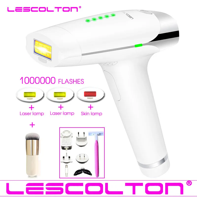 Lescolton T009 постоянный лазерный эпилятор IPL эпилятор ipl эпилятор для депиляции всего тела ipl лазерный эпилятор - Цвет: 1000000times white1