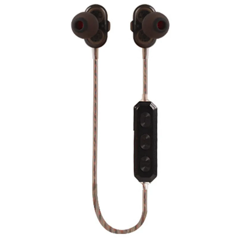 

New Wireless Bluetooth Earphone Dual Speakers In Ear Earhook 3D Stereo Surround Sound Sport Earbud for iPhone Xiaomi Samsung