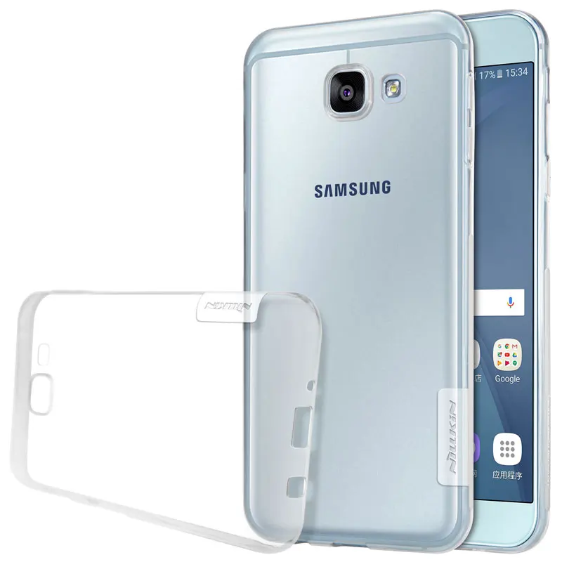 

For samsung a8 Case Nillkin Nature Transparent Clear Soft silicon Protector cover for samsung a8 2016 tpu case cover 5.7 inch