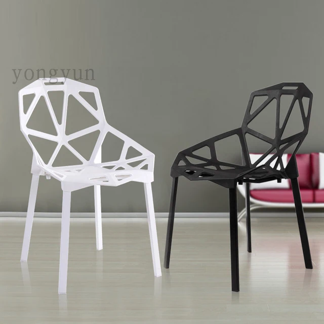 The geometric pattern Aluminium chairs, dining room furniture