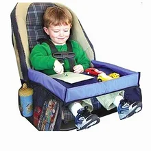 Детская коляска для кормления, обеденный стол с сумкой для хранения, Детский водонепроницаемый игровой лоток для закусок, удобный стол для коляски, аксессуары, продукт