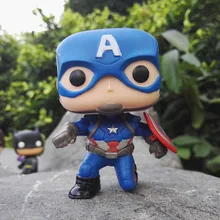 New arrival FUNKO POP Captain America 3 Civil War NO 137 Squat Captain 10cm PVC Action
