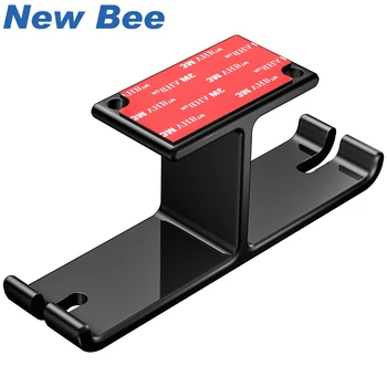 

New Bee Headphones Stand Universal Headset Holder 2 in 1 Headset Hanger Bracket Metal Headphone Wall Hook Earphone Stand Rack