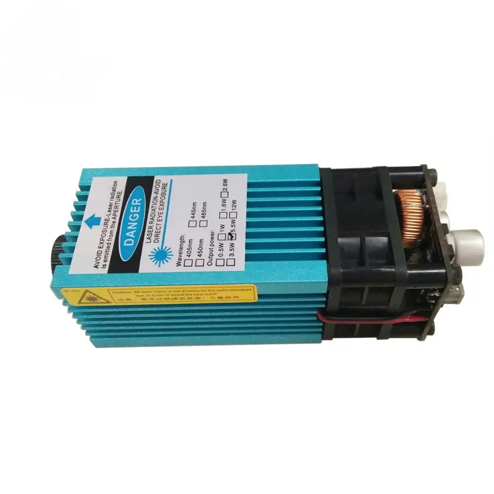 5 w 450nm djustable CNC лазер лазерная гравировка деталей машины резка TTL Модуль 5500 mw на