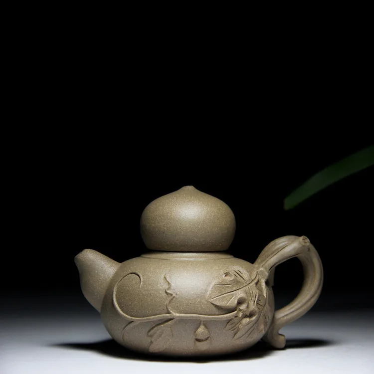 Полноразмерный ручной работы mine Qingduan mud fine gourd фиолетовый; песок чайник туристический подарок знаменитый yixing художников