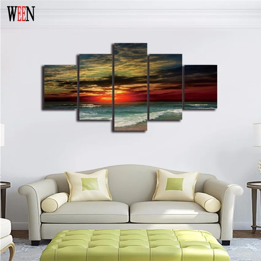 Get 5 Panel Zonsondergang Landschap Schilderen Poster Zee Canvas Schilderij Strand Muur Foto Voor Woonkamer Cuadros Art Prints Op Canvas Painting Leonardo Da Vinci Painting Citypainting Living Room Pictures Aliexpress For Android Free Get Wallpaper 5 Panel Zonsondergang Landschap Schilderen Poster Zee Canvas Schilderij Strand Muur Foto Voor Woonkamer Cuadros Art Prints Op Canvas Painting Leonardo Da Vinci Painting Citypainting Living Room Pictures Aliexpress HD