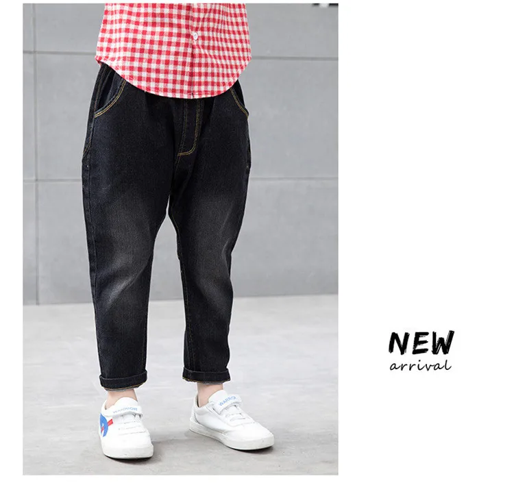 3-12 y boys jeans harem pants fashion kids jeans for boy denim pant cartoon dog print children trousers spring autumn clothes (12)