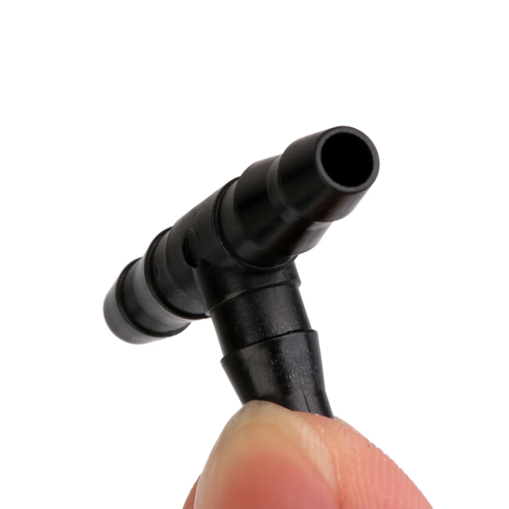 20pcs 4/7 Irrigation Ploy Tee Pipe Barb Hose Fittings Joiner Drip System garden greenhouse sprinkler irrigation 3mm