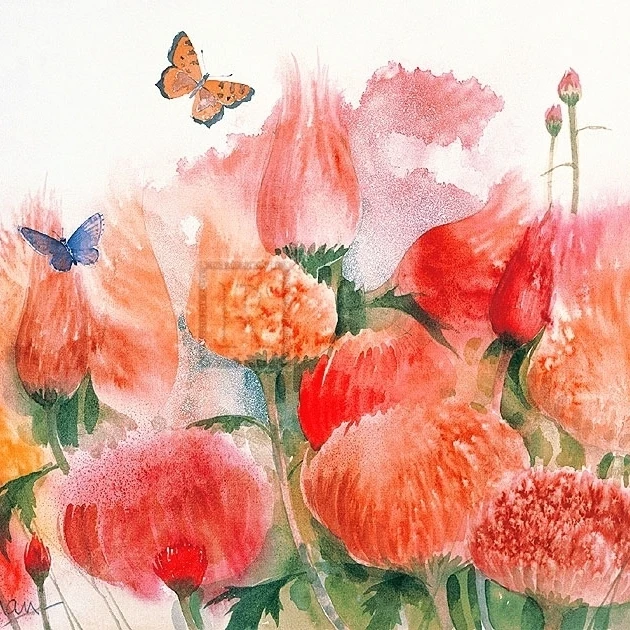 Floral Mist II Poster Print by Richard Akerman (20 x 16)