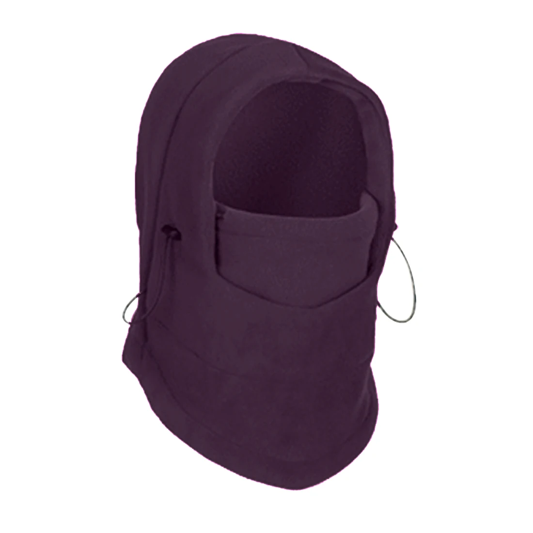 CAR-partment зимние теплые флисовые шляпы для банданы шеи теплые Балаклавы Сноуборд маска для лица, спецназ маска плотные колпачки - Цвет: Purple