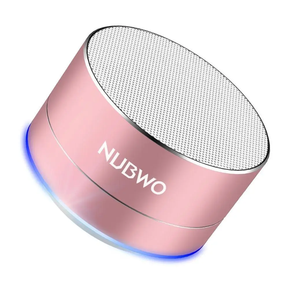 NUBWO портативный Bluetooth динамик с микрофоном/динамик телефона, AUX линии, карты памяти воспроизведения смартфонов для Apple/Android телефона - Цвет: PINK