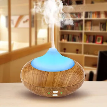 

Wooden Onion USB Air Humidifier Purifier Colorful Changing LED Aroma Atomizer Aromatherapy Machine Moisturizing Mist Discharge