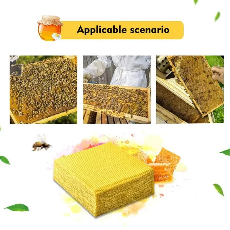 

1pcs 13.5X9cm Honeycomb Wax Frames Beekeeping Foundation Honey Hive Equipment Tool Beekeeping Tools Dropshipping