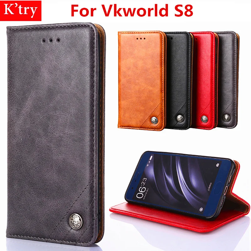 

Vkworld S8 Case Cover Flip Luxury Leather Silicone Protective Case For Vkworld S8 With Phone Card Stand Kickstand