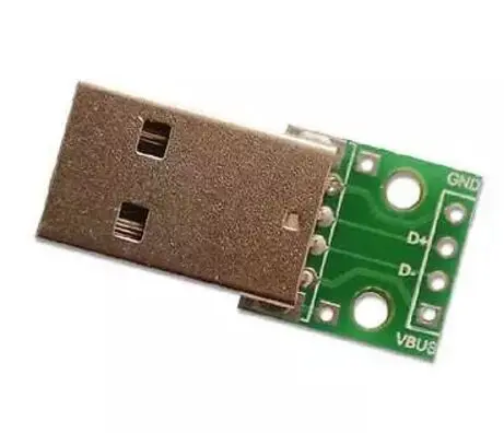 10 шт./компл. USB разъем преобразовать в печатной платы паяльной 4-контактный DIP 2.54 мм Шаг общие