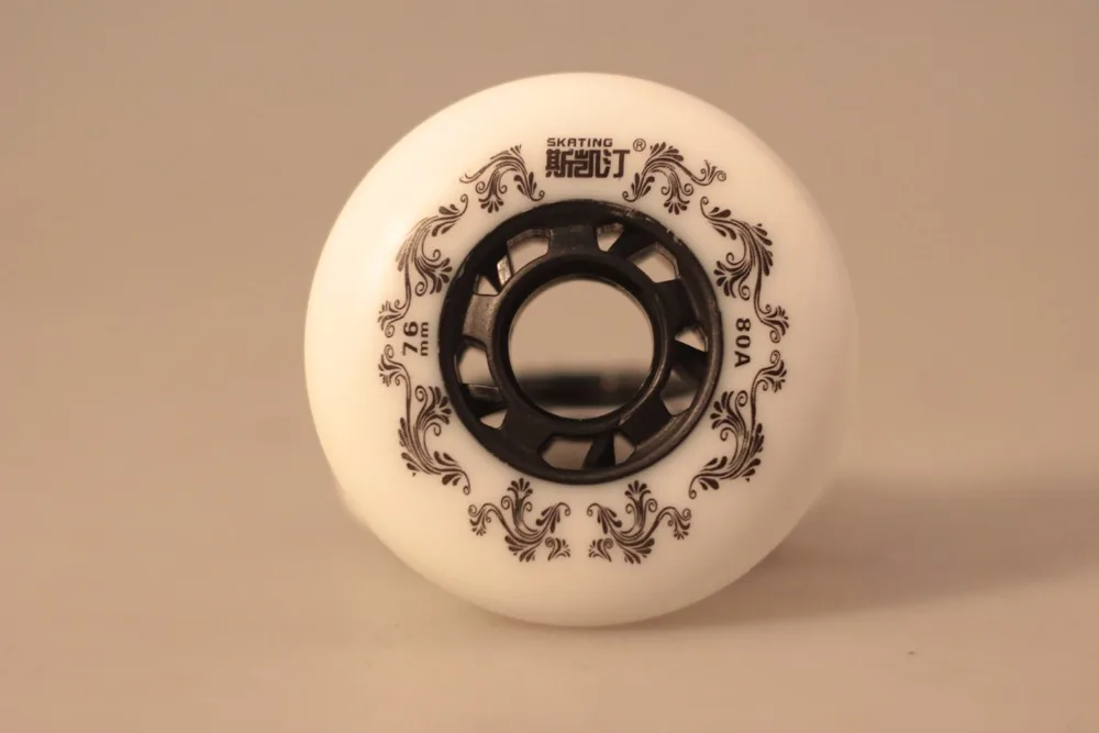 8 قطعة/الوحدة 72 76 80 ملليمتر الأسطوانة حذاء تزلج بعجلات أحذية 90A التزلج عجلات الشريحة الأسطوانة انزلاق عجلات الأبيض الأصفر