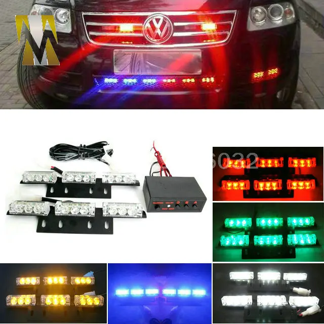 Prix pour 2x9 led 18LED grille flash De Voiture lumière Stroboscopique Flash Avertissement de Police SME Camions Légers Clignotant Pompiers Lumières DC 12 V Prix pour 2x9 led 18LED grille flash De Voiture lumière Stroboscopique Flash Avertissement de Police SME Camions Légers Clignotant Pompiers Lumières DC 12 V